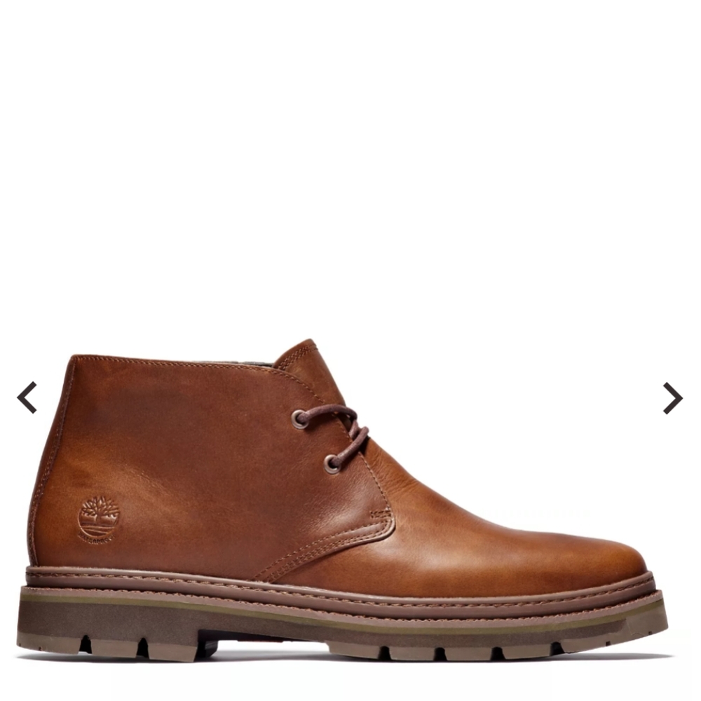 TIMBERLAND MEN'S PORT UNION CHUKKA WP RUST FULL GRAIN BOOTS